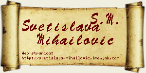 Svetislava Mihailović vizit kartica